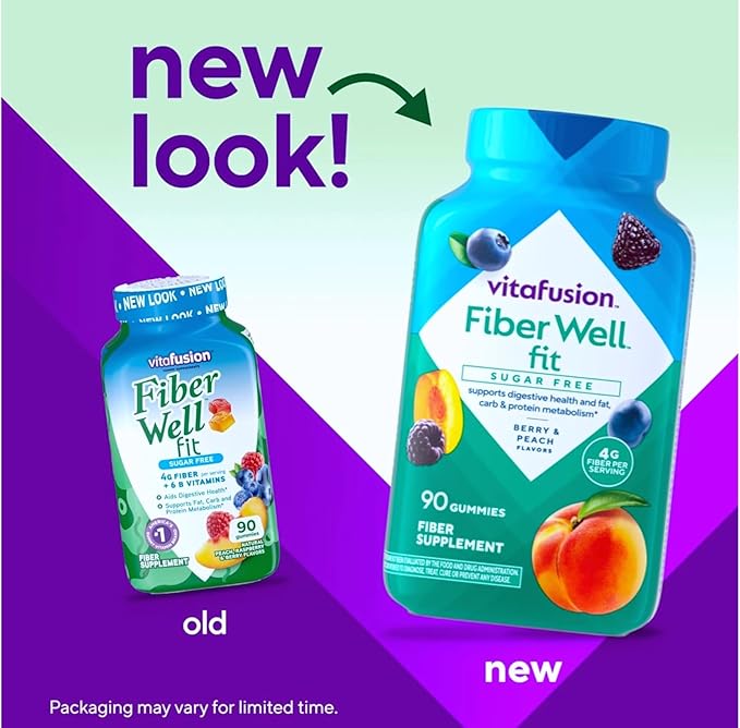Fiber Well Fit Gummies 5 Pack (90 Count)