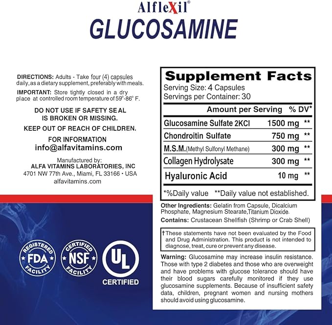 Glucosamine Chondroitin &amp Collagen Supplement Gluten Free Supports Joints Bones &amp Knees Includes MSM &amp Hyaluronic Acid for Mobility &amp Joint Health Cream + Capsule Bundle