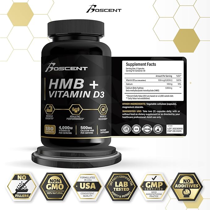 HMB &amp Lumbrokinase Muscle &amp Digestive Enzyme Combo