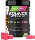 Bounce Pro Creatine Monohydrate Gummies for Men &amp Women Low Calorie 6G of Creatine per Serving Vegan Anti-Melting Gluten-Free Non-GMO (51 Count (Pack of 1) Strawberry Kiwi)