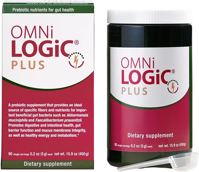 Omni-Logic Plus Prebiotic - Prebiotic Fiber Powder Supports Balanced Gut Bacteria and Optimal Digestive Health - Non-GMO Daily Fiber Supplement Powder (90 Servings)
