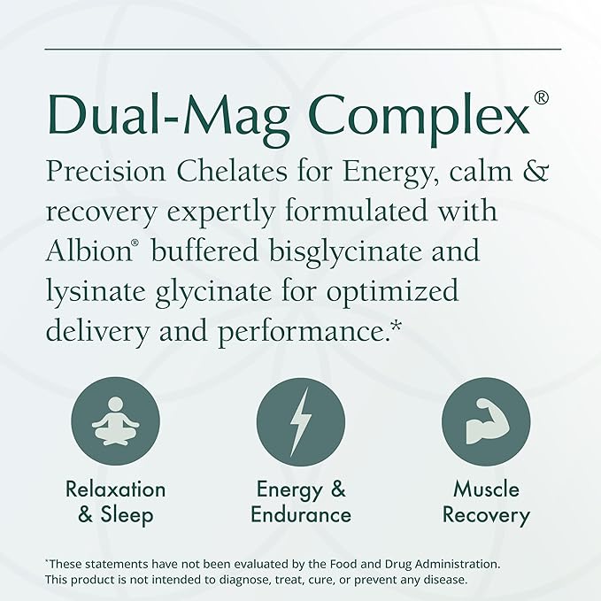 Natura Health Products Dual-mag Complex Supplement - Promotes Cardiovascular Neurological and Immune Health - Featuring Albion’s Magnesium Bisglycinate Buffered Chelate (90 Capsules)