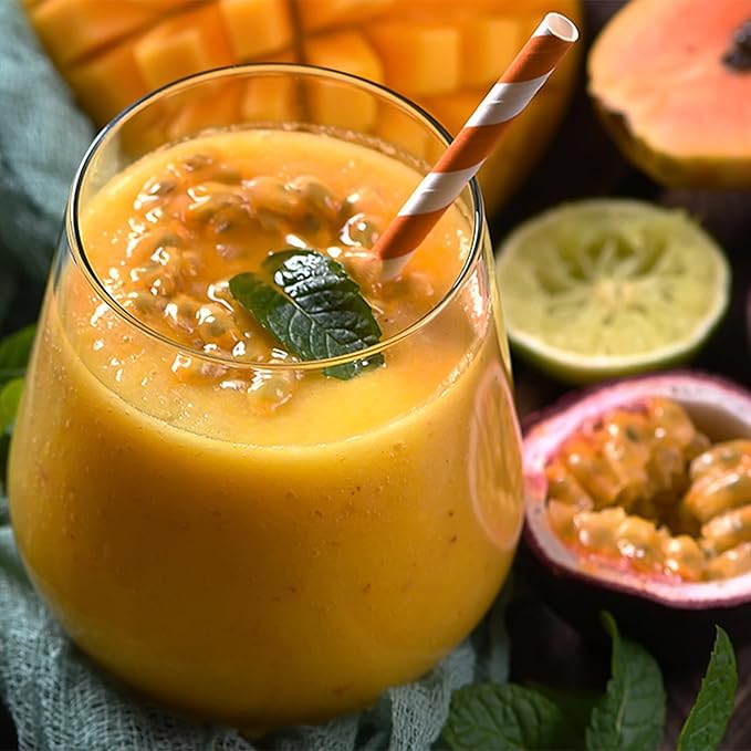 Alpes Passion Fruit Pulp Real Tropical Maracuya (Lilikoi). Ideal for Cocktails Juices Smoothies Desserts Sauces &amp More. Premium Fruit (40.5 fl oz) by California Food Corp.