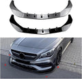 Kiyah Front Bumper Compatible for Mercedes Benz CLA Class C117 2016-2019 CLA200 260 CLA45 AMG Front Shovel Front Lip Spoiler Car (Color : Carbon Look)