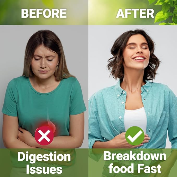 Digestive Enzymes with Ox Bile and Betaine HCl (100 Caps) Ox Bile Supplements for No Gallbladder with Papain &amp Pepsin A | Pancrease Cleanse &amp Detox - Pancreatin Digestion Enzymes for Women &am