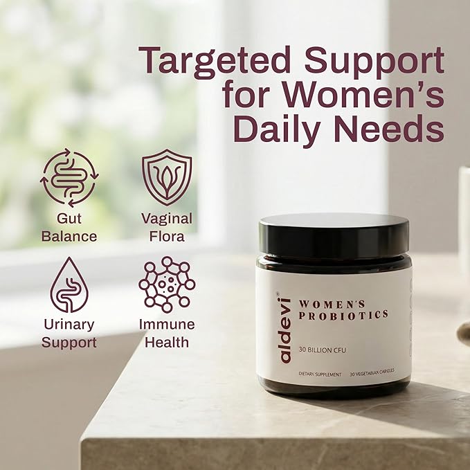 Women’s Probiotics 30 Billion CFU with Cranberry Made in USA – Daily Support for Vaginal pH Urinary &amp Digestive Health – Vegan 30 Capsules