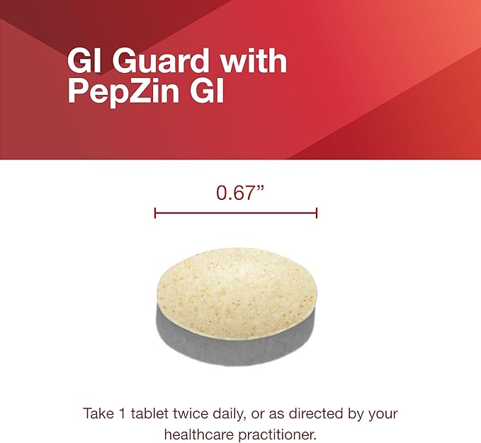 PROTOCOL FOR LIFE BALANCE GI Guard - for Gastric Health &amp Comfort - with PepZin GI - for Digestive Gut Health - Non-GMO &amp Vegan - 60 Tablets