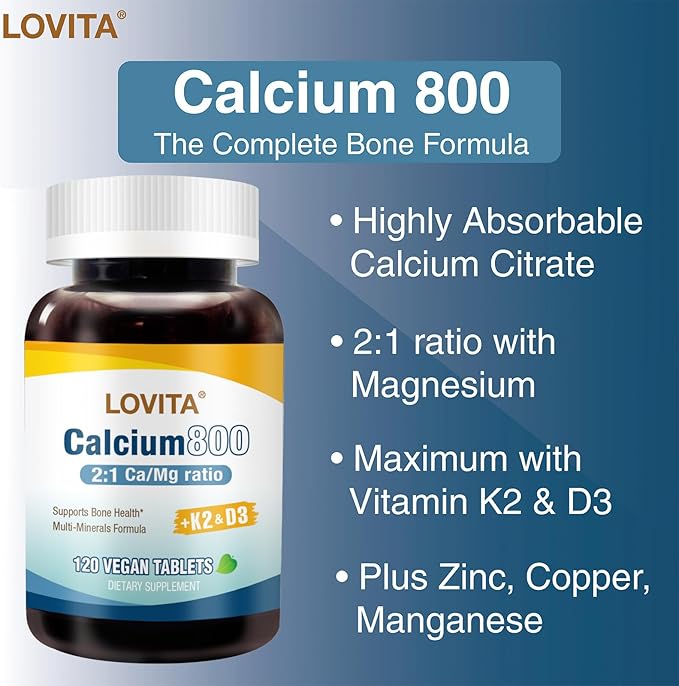 Lovita Cold-Pressed Flaxseed Oil softgel + Magnesium 800 Tablets Nutrient Bundle