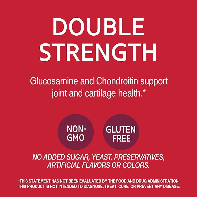21st Century Double Strength Glucosamine Chondroitin (210 Count) Dietary Supplement for Joint &amp Cartilage Health Supports Active Lifestyle Non-GMO Gluten-Free Joint Supplements for Men &amp W