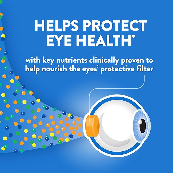 Ocuvite 50+ Eye Vitamin &amp Mineral Supplement Multivitamin for Vision &amp Ocular Health with Omega-3 Zinc Vitamins C &amp E Lutein &amp Zeaxanthin Zinc Supplements for Women and Men 50 So