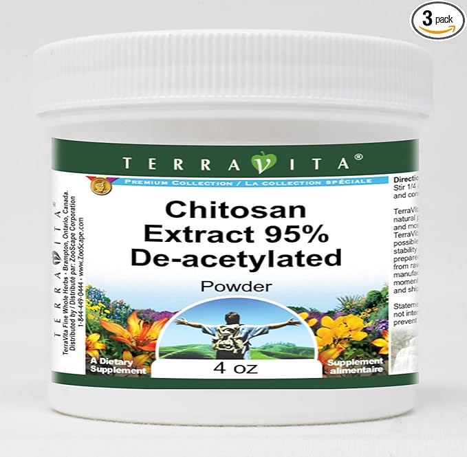 Chitosan Extract 95% De-acetylated Powder (4 oz ZIN: 513346) - 3 Pack