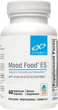 XYMOGEN Mood Food ES - Supports Relaxation &amp Healthy Mindset - Active Folate &amp L-Theanine - Vegetarian Non-GMO &amp Gluten Free - 60 Capsules