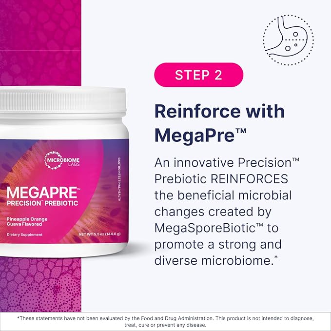 Microbiome Labs Total Gut Restoration Kit (Powder) - 3-Product Gut Health Spore Based Probiotic Prebiotic Powder &amp Mucosal Immunoglobulin + Amino Acids Supplement for Immune GI &amp Digestive H