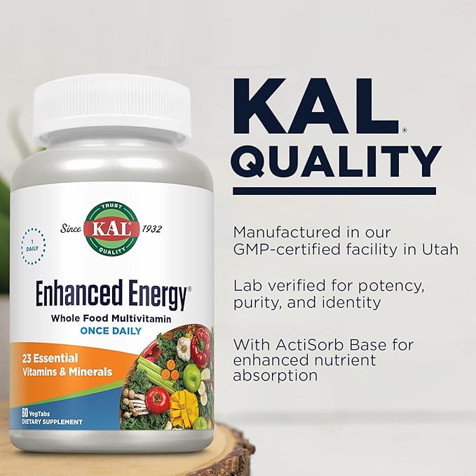 KAL Enhanced Energy Tablets 60 Count