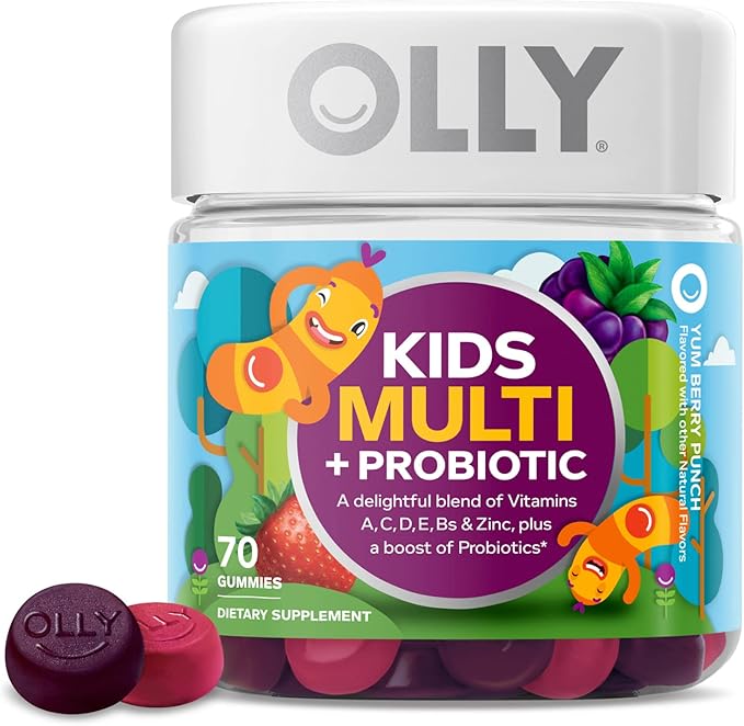OLLY Kids Multivitamin + Probiotic Gummy &amp Probiotic + Prebiotic Gummy