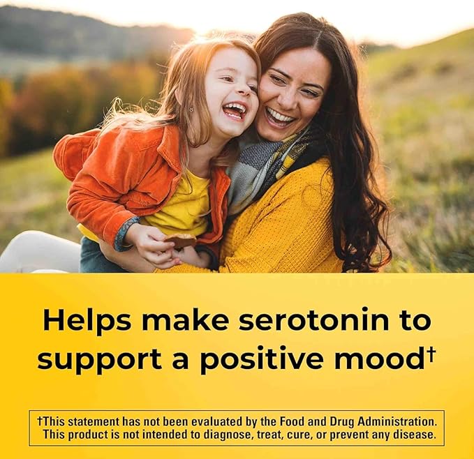 Nature Made Chewable 5HTP 100mg 5-HTP Mood Support Supplement 30 5 HTP Chewable Tablets 30 Day Supply (Pack of 2)