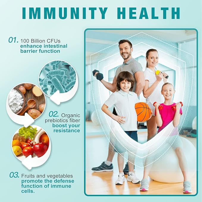 NATURE TARGET Probiotics for Women-Men-Kids Digestive Health with Fiber