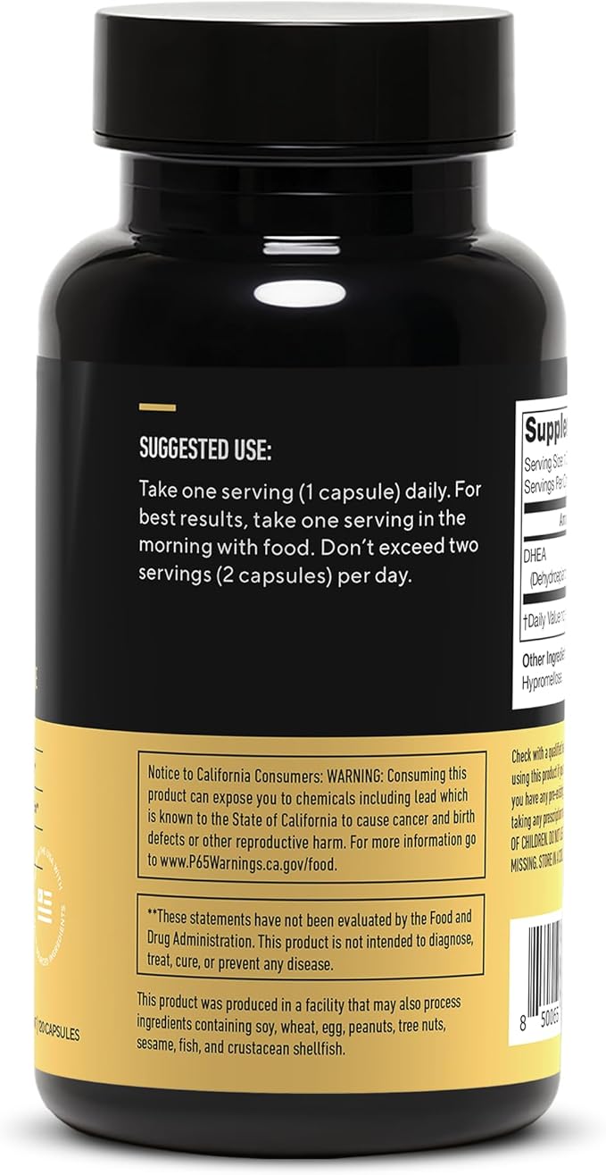 LEGION DHEA 50mg Supplement for Men &amp Women – Supports Hormone Balance &amp Wellness Helps Maintain Energy Immune System &amp Bone Strength Naturally Sweetened Non-GMO Gluten-Free (120 Serv