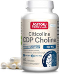 Jarrow Formulas Citicoline CDP 250 MG CDP Choline Supplements Support Brain Health Performance and Memory 60 Capsules Up to a 60 Day Supply