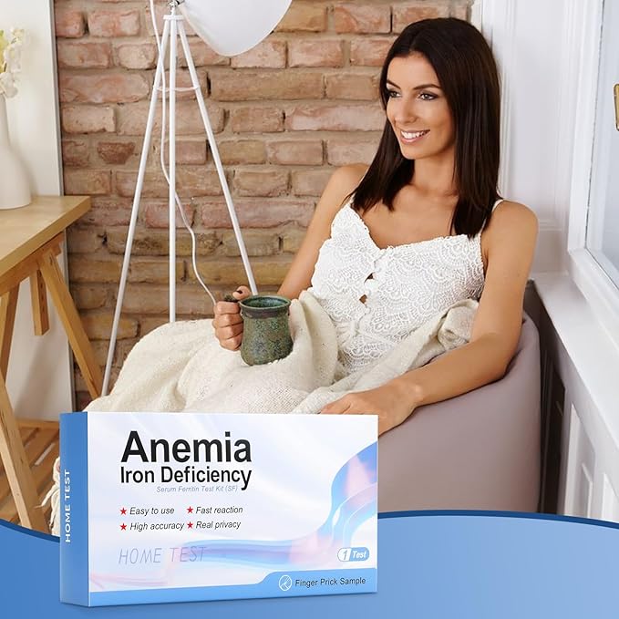Iron Deficiency Anemia Home Test Kit Highly Accurate Easy to Read and use 2 Test
