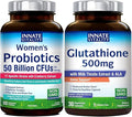 Innate Vitality Pair: Glutathione 500mg with Milk Thistle + Women's Probiotics with Cranberry