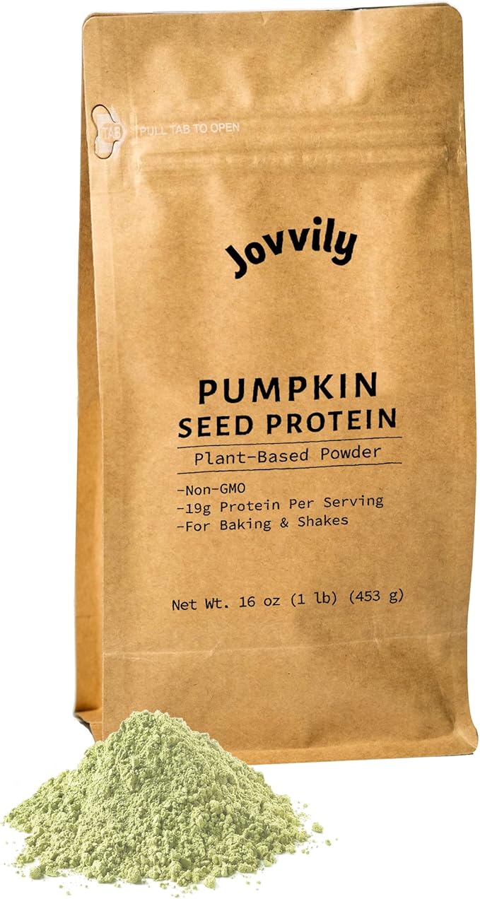 Jovvily Microcrystalline Cellulose Cricket Protein &amp Pumpkin Seed Powder Bundle - 1lb - Superfoods - No Fillers