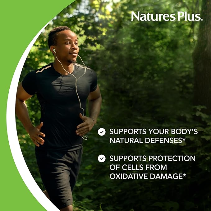 NaturesPlus Vitamin E Natural Carob Flavor - 90 Chewable Tablets Pack of 2 - Free-Radical Defense &amp Overall Well-Being - Vegetarian Gluten Free - 180 Total Servings