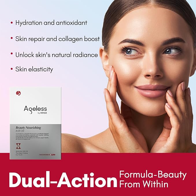 NYO3 1000mg Krill Oil Anti-Aging Supplement for Women w/PQQ Krill Oil 2 Pack