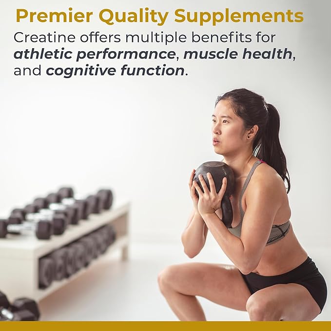 Premier Research Labs Premier Creatine - Creatine Monohydrate Powder Creatine Powder for Men Women Vegetarians Unflavored Vegan Friendly Formula - 7.8 oz (40 Servings)