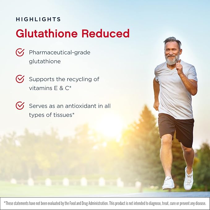 Jarrow Formulas - Glutathione Reduced 500 mg 60 caps (Pack of 2)
