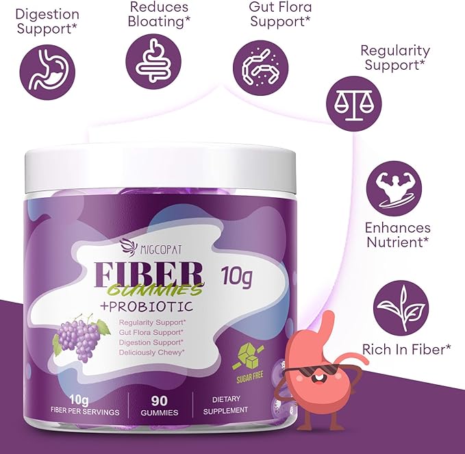 10G Fiber Gummies + Complete Gut Support Capsules