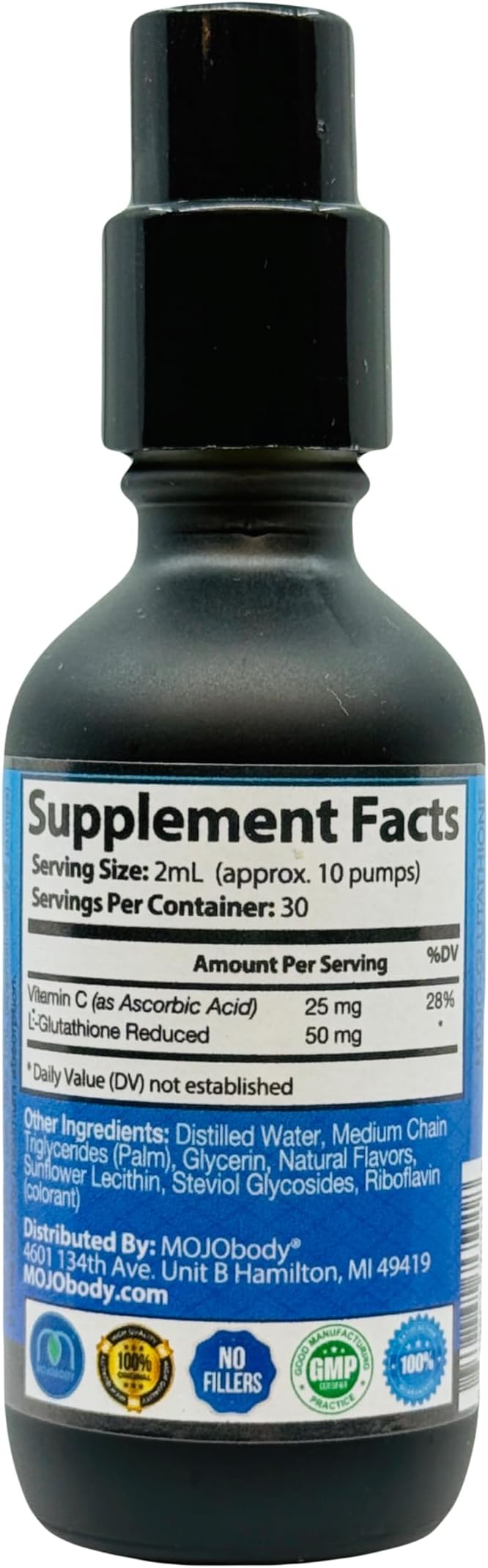Nano Glutathione 2oz Pump Bottle: Elevate Your Health with 100% Absorption Ultra Nanotechnology Glutathione Master Antioxidant