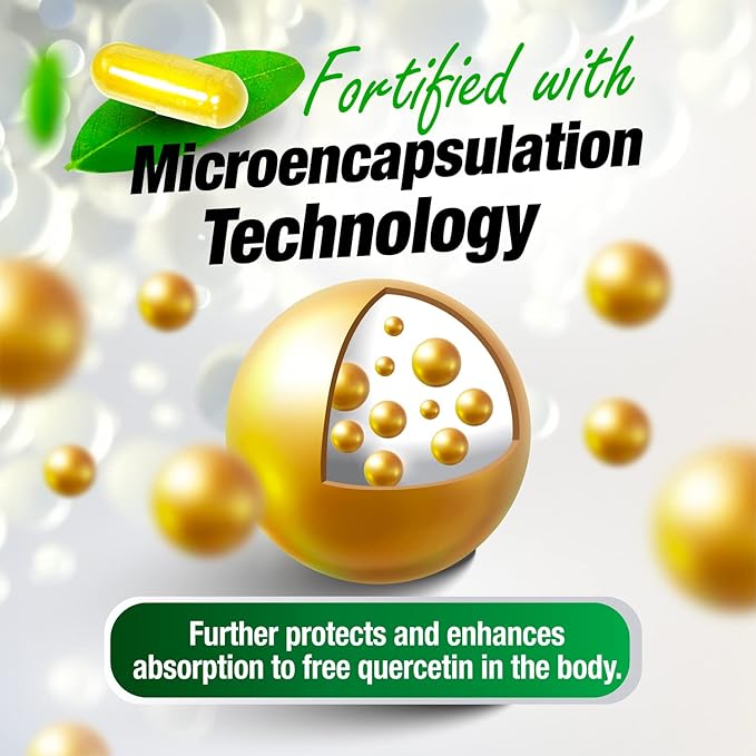 LABO Nutrition Perfect Quercetin SunActive IsoQ Bioflavonoids Vitamin C 25x More Bioavailable for Immune Allergy Sinus Relief and Cardiovascular Support - Healthy Inflammation Response - 60s