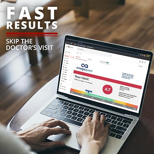 Dr. Boz - Hemoglobin A1C Home Test Kit - Blood Collection Kit with Lab Results - Blood Sugar &amp hbA1c Levels - Lancets Bandages Alcohol Wipe Envelope - Made in the USA - Diabetes Care &amp Self