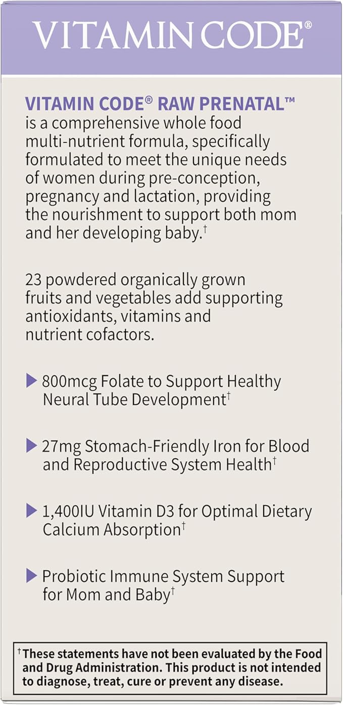 Garden Of Life Raw Vitamin Code Prenatal 90 Organic 90 Count