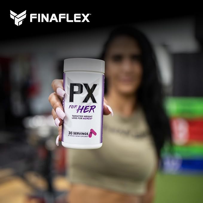 FINAFLEX PX for HER - 60 Capsules - Improves Thermogenic Metabolism with Caffeine Ashwagandha &amp DIM - 30 Servings