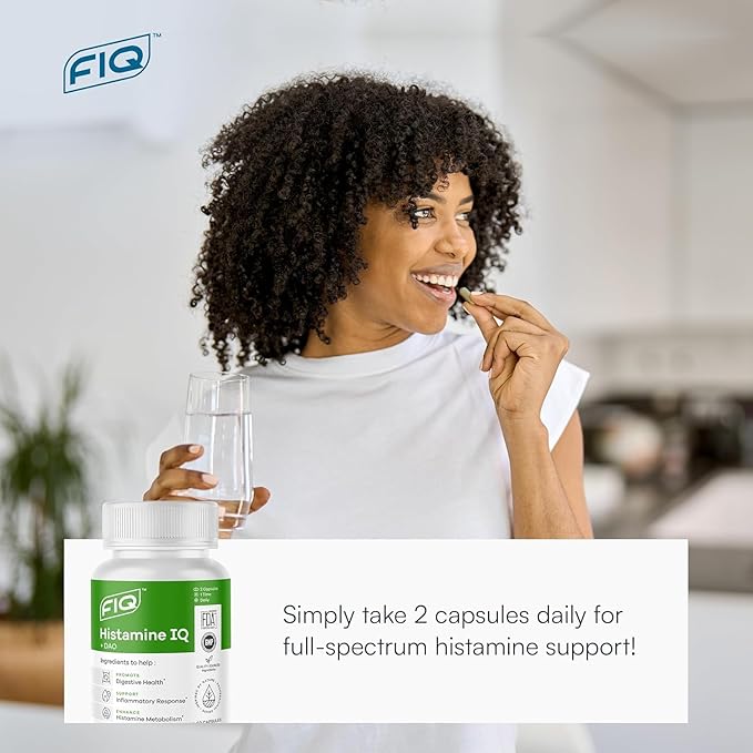 Formula IQ - Histamine IQ - Diamine Oxidase (DAO) Enzyme Supplement - DAO Histamine Blocker - Immune Support - 60 Capsules
