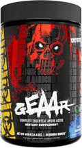 Mutant GEAAR - 9.4g of EAA Powder + Arginine 7g BCAAs 4g Leucine Electrolytes Coconut Water 30 Servings - Blue Raspberry