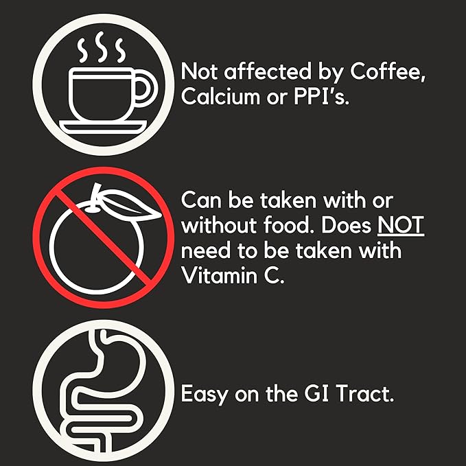 Proferrin ES- 10.5mg of high Absorbing Heme Iron Polypeptide. Made in The USA. 90 Tablets. Easy on The Gut. Not affected by Coffee Calcium or PPI's.