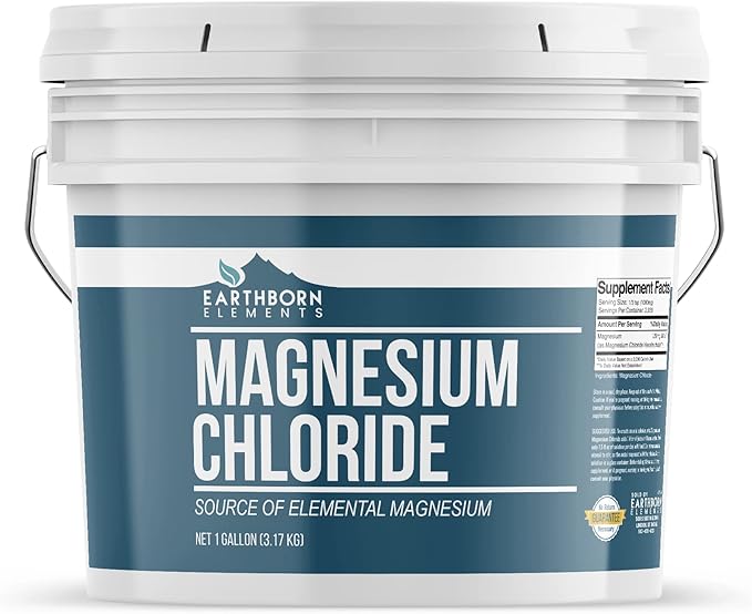 Earthborn Elements Magnesium Chloride (1 Gallon) Dietary Supplement Great Source of Elemental Magnesium