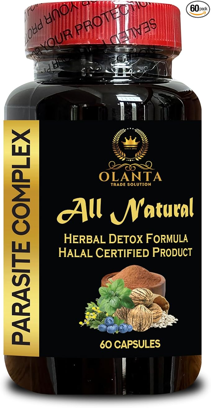 Premium Parasite Complex - Natural Herbal Cleanse for Digestive Health &amp Wellness Support - Includes Wormwood Black Walnut &amp Cloves - 1 Bottle - Formulated in GMP-Certified Facility