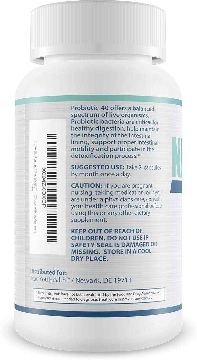 Navy SL Fungus Probiotic - Our Best Toenail Fungus Probiotic for Clear Nails - Probiotics Immune Support - Fight Off Fungi From The Inside Out - Navy Seal Toe Nail Fungal Treatment Fungal Pills