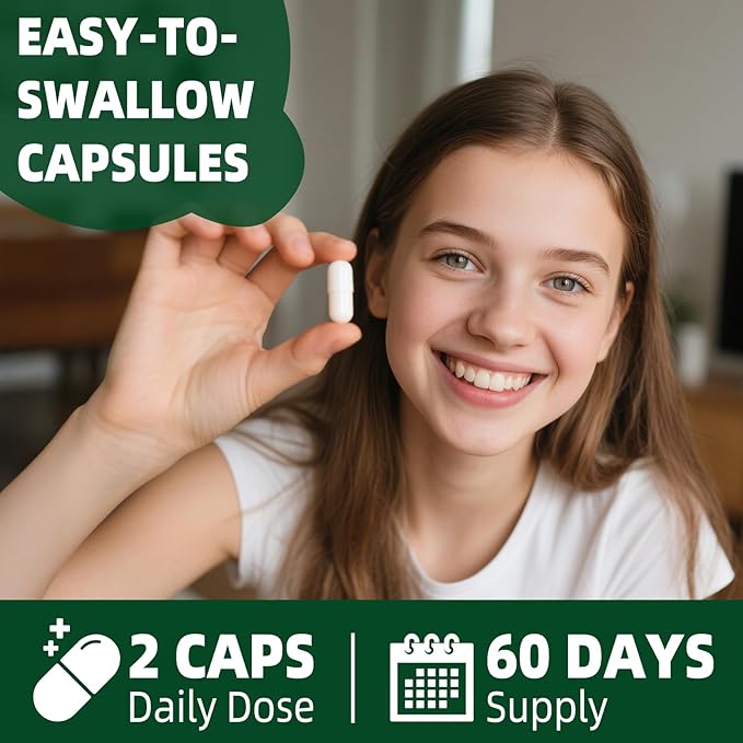 Magnesium Ashwagandha SupplementMagnesium GlycinateMelatoninL-Theanine Plus Vitamin D3Gluten Free120 Capsules