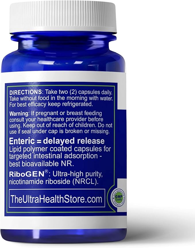 Best Value Nicotinamide Riboside (NR) 300mg New Enteric Capsules Liposomal Coated for Highest bioavailability NAD Supplement Ultra High Purity. NMN alternative.