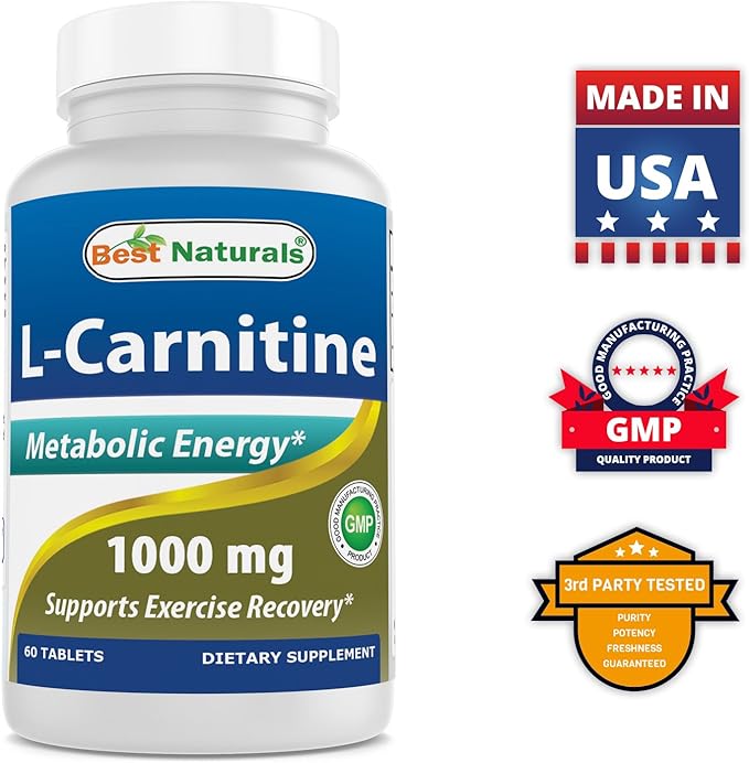 Best Naturals L-Carnitine 1000mg &amp Ashwagandha Extract 500 Mg