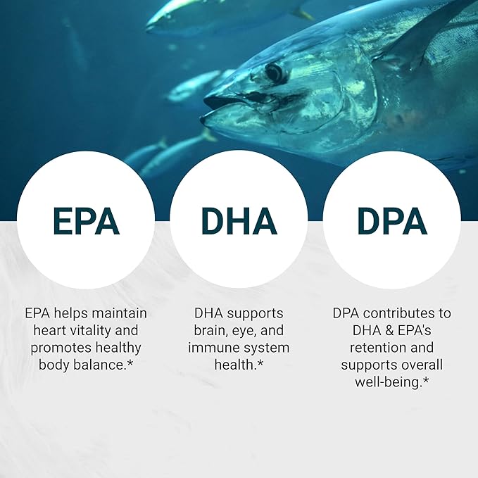 Naturalis Ultra rTG Omega 3 Fish Oil 1800mg from Wild New Zealand Tuna | IFOS Certified &amp Sustainably Sourced | Full Spectrum Omega3s EPA DHA &amp DPA | 180 Softgels