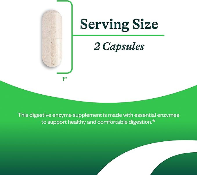 Seeking Health Digestive Enzymes- Enzymes for Protein carbohydrates fats Lactose and starches to Support Healthy Digestion- 60 Capsules