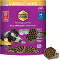 Yummy Combs Dog Dental Treats – Vet VOHC Approved – Delicious Chicken Protein – Removes Tartar with Cleaning Comb Shape – Dental Dog Treats for Medium Dogs (36oz 45 Count)