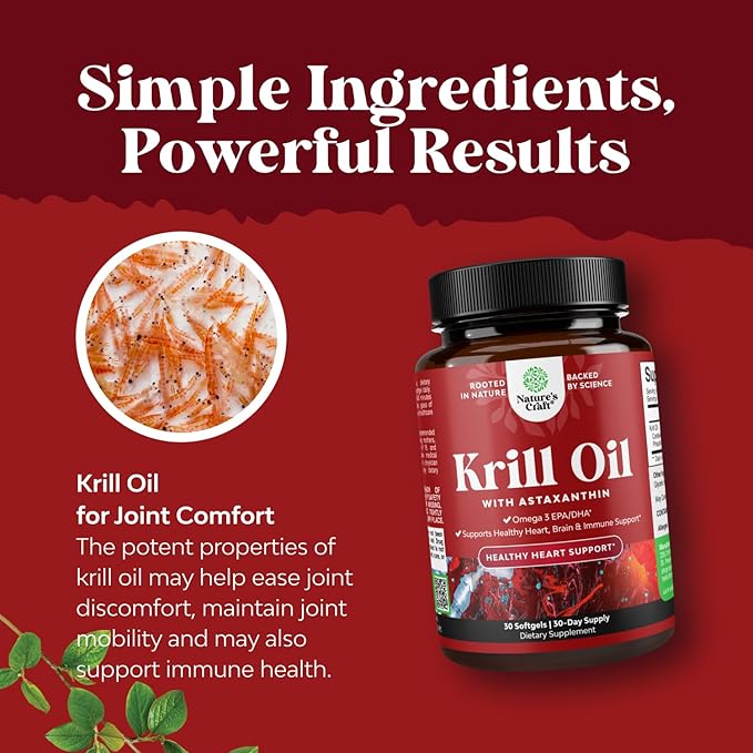 Bundle of Herbal Uric Acid Cleanse and Detox and Antarctic Krill Oil Softgels - Essential Daily Kidney Cleanse and Uric Acid Support - High Absorption Krill Oil Omega 3 Fatty Acid Supplement