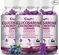 3 Packs 3000MG Glucosamine Chondroitin Gummies Extra Strength Joint Support Supplement with MSM &amp Elderberry Flexibility Antioxidant Immune Support Gummy for Adults Men &amp Women 180Cts